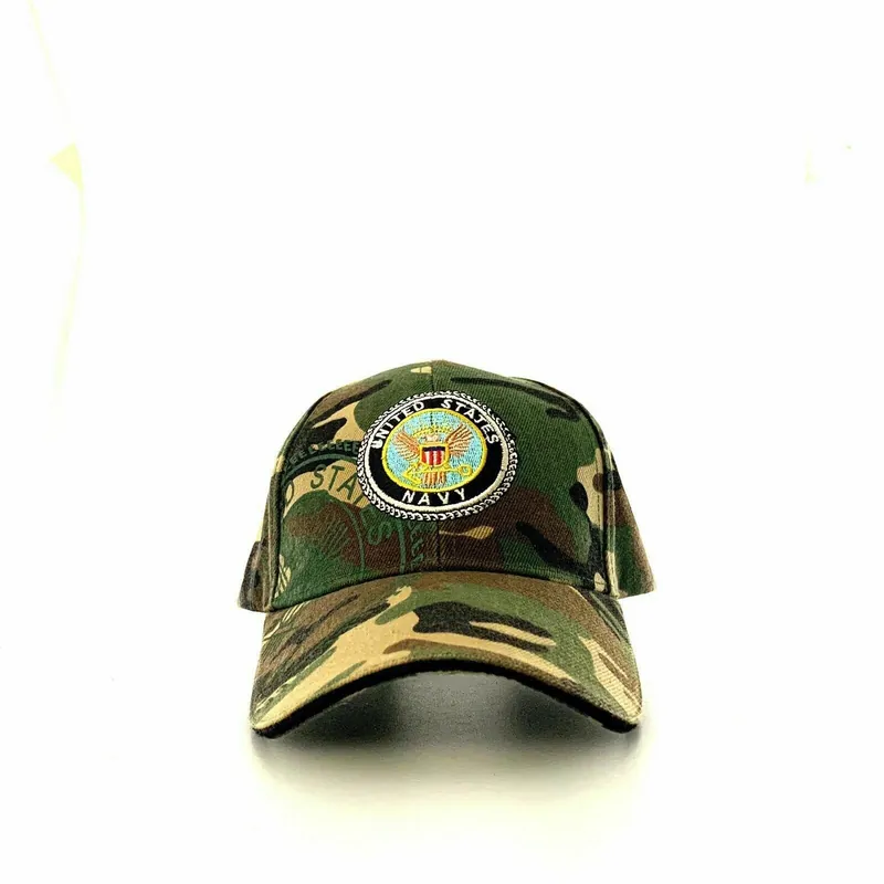 United States Navy Camouflage Adjustable Baseball Hat Cap - Unmarked