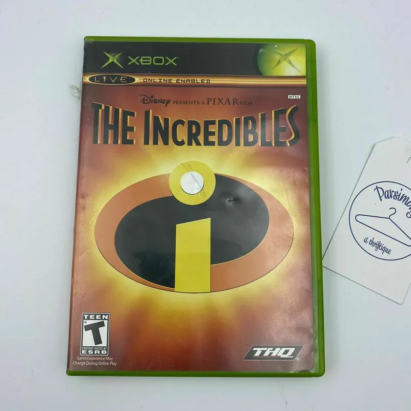 Incredibles Video Game (Microsoft Xbox, 2004) Disney Pixar Rated T - Unmarked