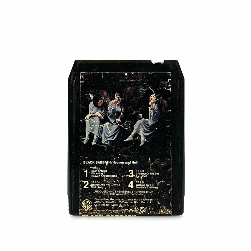 Vintage 8 Track Cartridge - Black Sabbath “Heaven And Hell”