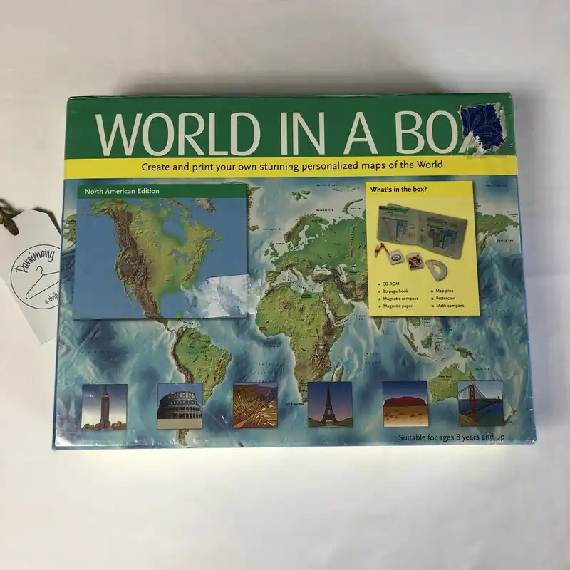 Sterling Publishing World In A Box Create & Print Your Own World Maps Ages 8 +