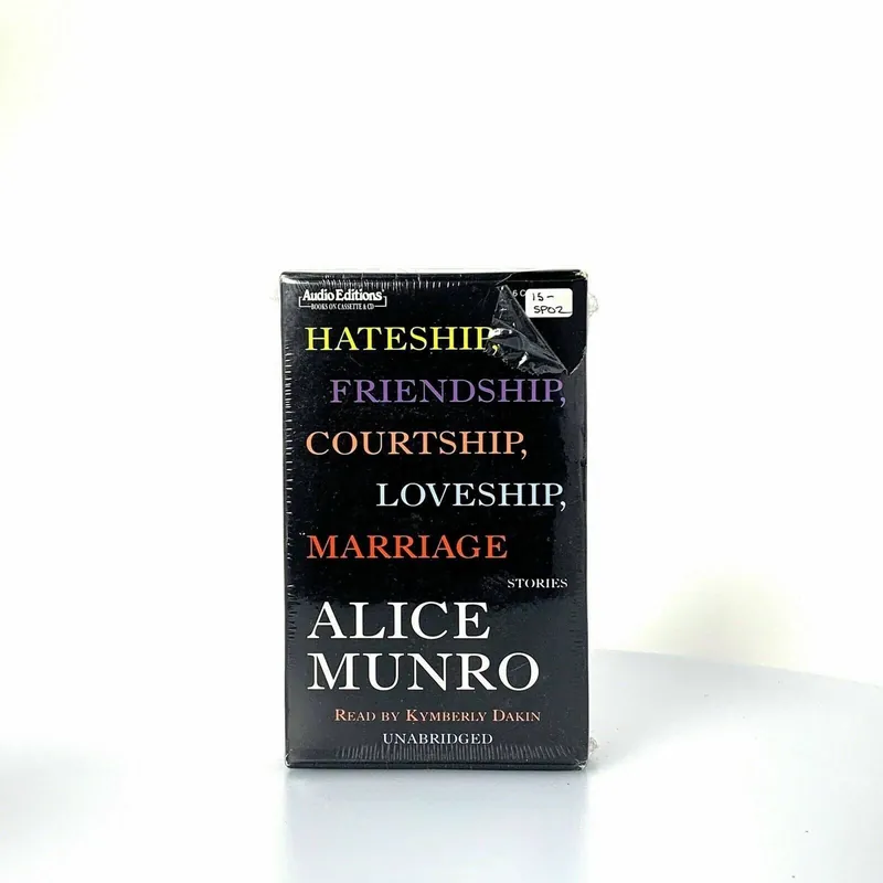 Alice Munro Hateship, Friendship, Courtship, Loveship, Stories Audiobook On Tape - Unmarked
