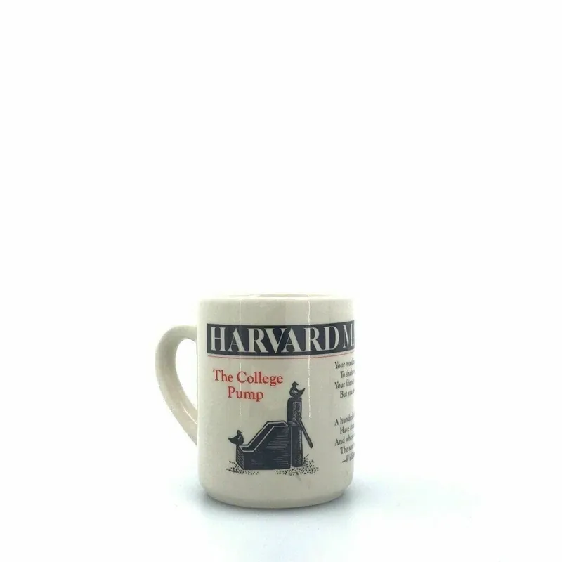 Harvard Magazine “The College Pump” Coffee Cup Mug 10 fl oz Class Of 1881 Quote - Unmarked