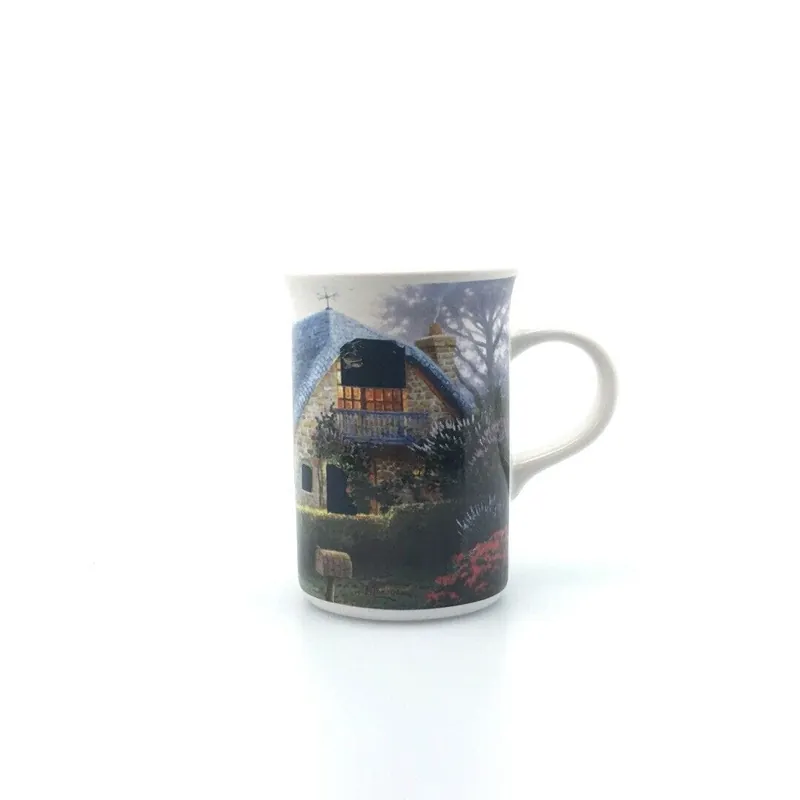 Thomas Kinkade "Painter Of Light" Lilac Cottage Coffee Tea Mug