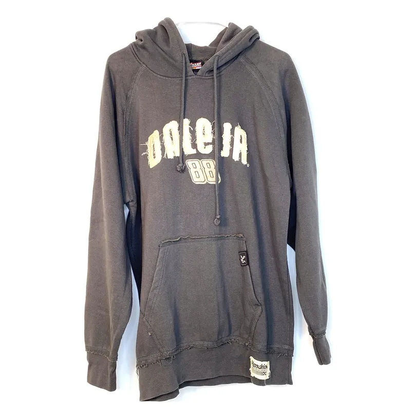Chase Authentics Men's Dale Jr. Gray Hoodie Sweatshirt - Size M