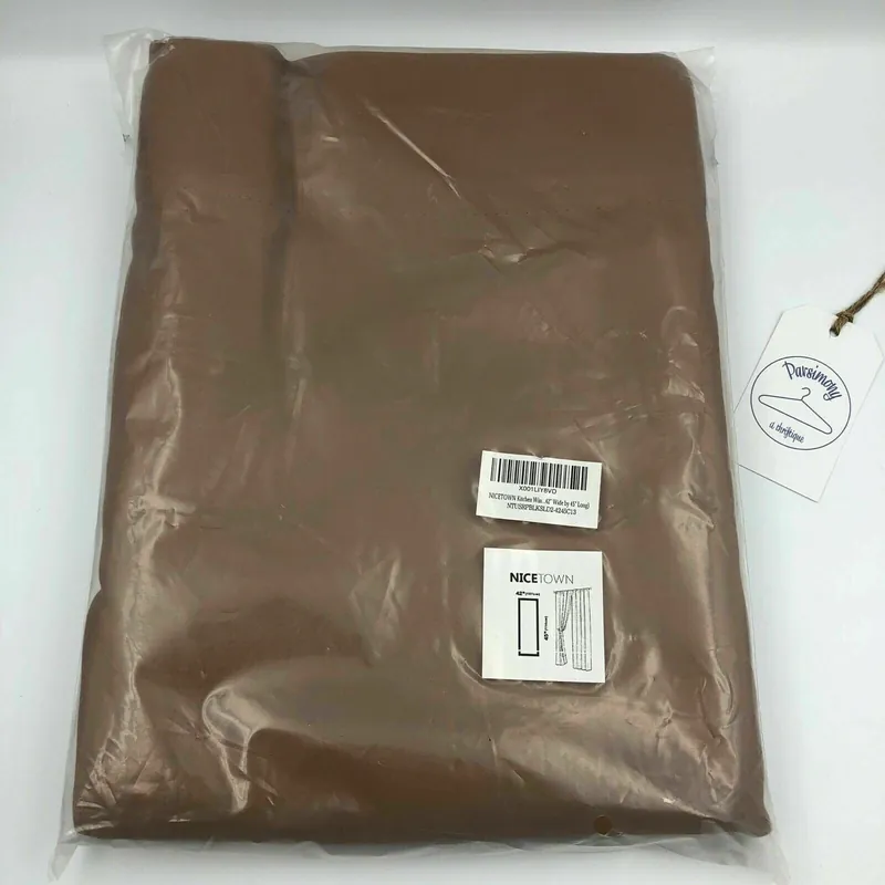 NICETOWN Cappuccino Blackout Single Curtain - Thermal Insulated - 42” W x 45” L - New