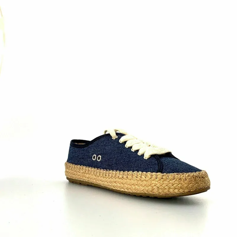 EMU Australia Womens Agonis Canvas Sneakers Shoes, Blue - Size 6