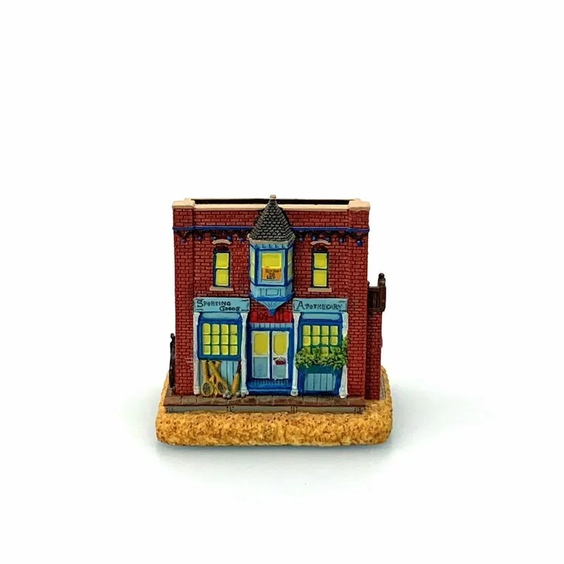 Liberty Falls Americana Collection AH207 “Sports & Apothecary Shops” 2000