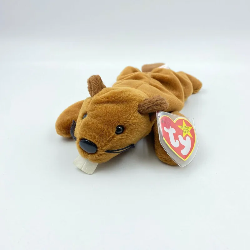 Ty Original Beanie Babies “BUCKY” The Beaver 1995 MINT Condition - Tag Error(s)