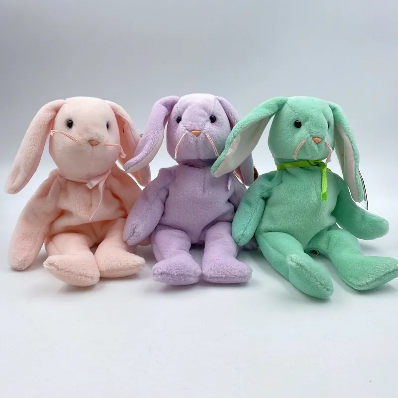 Ty Original Beanie Babies “Hippity”, “Hoppity” & “Floppity” Trio 1996 - MINT Condition