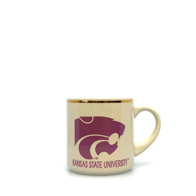 Kansas State University Ceramic Coffee Cup Mug Purple Wildcats Logo 12 Fl Oz - Unmarked