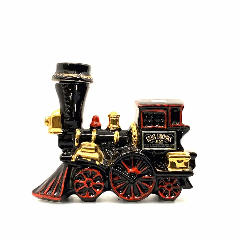 Ezra Brooks Bourbon Whiskey #12 Train Engine Decanter 4/5 Qt