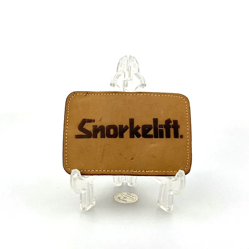 Mens Vintage SNORKELIFT Leather Metal Belt Buckle - Unmarked