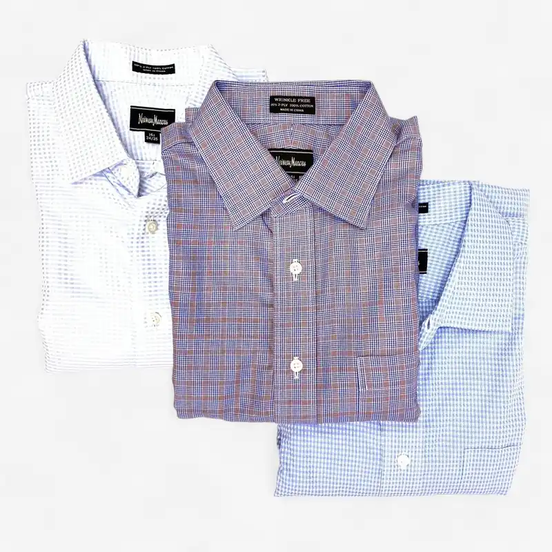 Neiman Marcus Men's Dress Shirts - Lot of 3 - Size 15 Neck, 34/35 Sleeve - Button-Up Long Sleeve