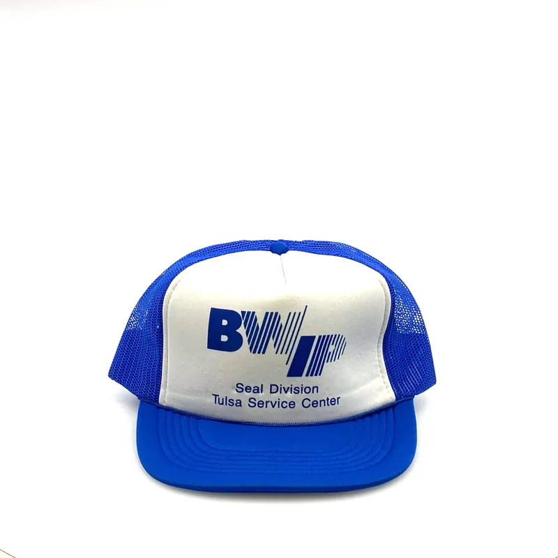 Vintage ASI BWIP SEAL DIVISION TULSA SERVICE CENTER Foam Mesh Trucker Hat SnapBack OS - Nova