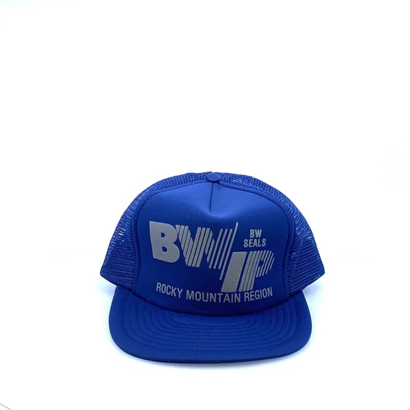 Vintage ASI BWIP BW SEALS ROCKY MOUNTAIN REGION Foam Mesh Trucker Hat SnapBack OS - Nova