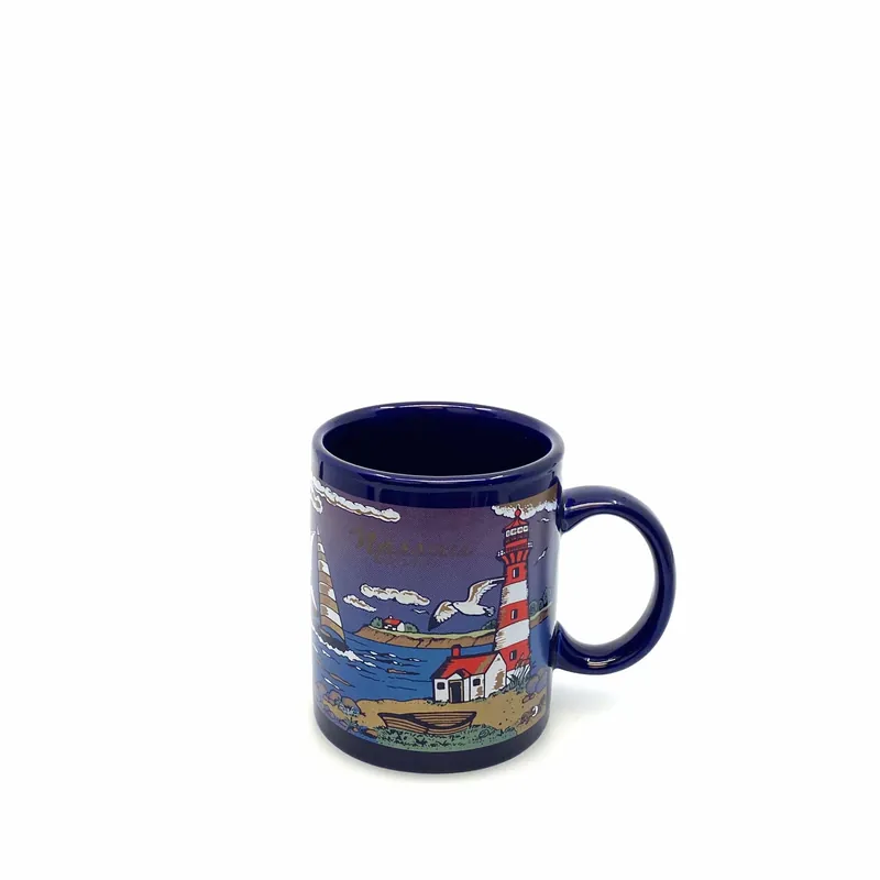 Nassau Travel Souvenir Coffee Cup 12 Fl Oz Blue Ocean Theme - Unmarked