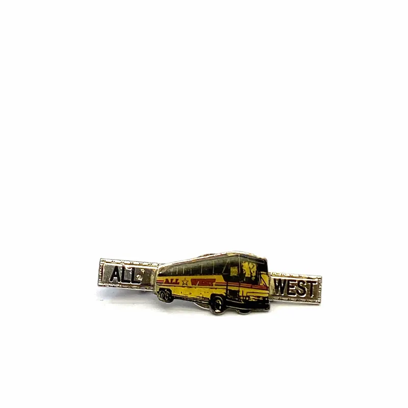 Vintage ALL WEST Bus Drivers Lapel Pin - Unmarked
