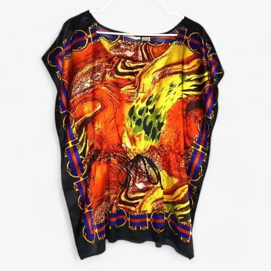 Allison Brittney Women's Multicolor Poncho Tunic Top - Size M
