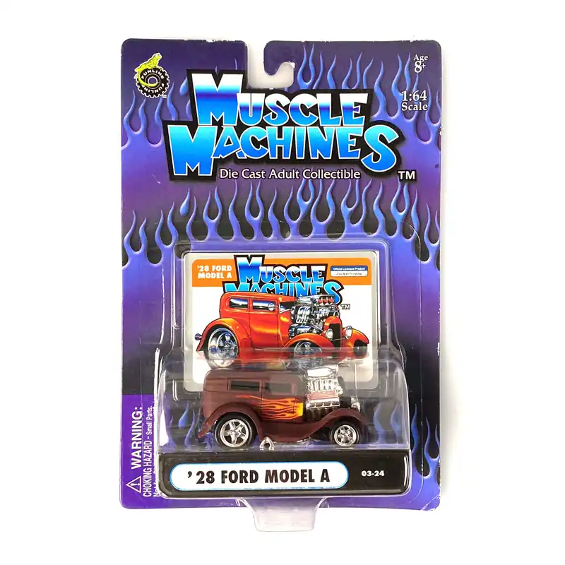 Muscle Machines Ford Model A Diecast Car – Pristine 1:64 Scale Collectible for Vintage Car Enthusiasts – Brown Color Variation - Funline Merchandise Co