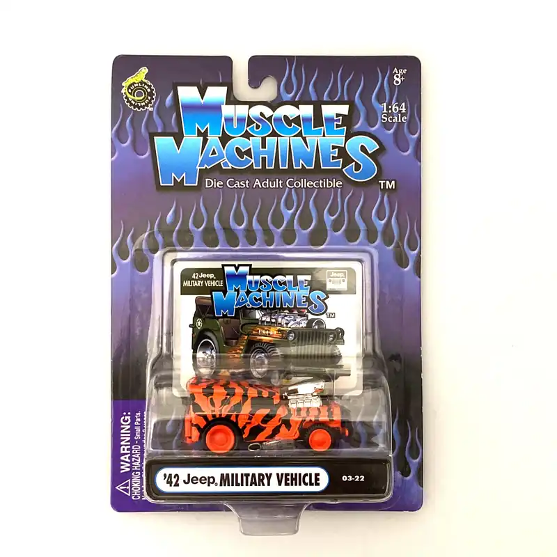 Muscle Machines Jeep Diecast Car – Vibrant Orange 1:64 Scale Model for Vintage Toy Enthusiasts - Funline Merchandise Co