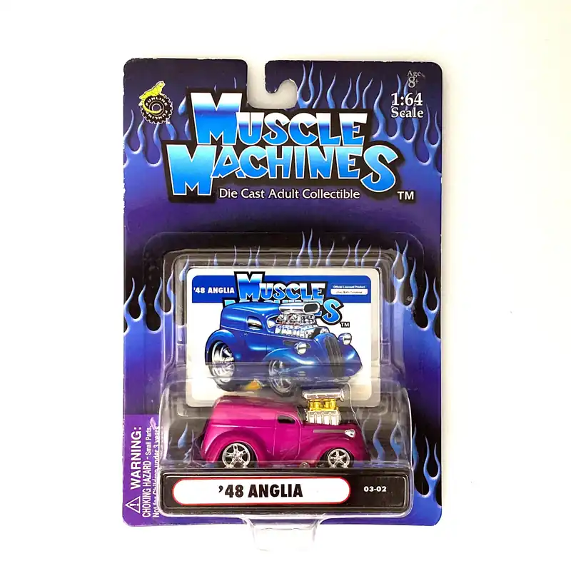 Muscle Machines Anglia Diecast Car – Stunning Purple 1:64 Scale Collectible for Adult Collectors - Funline Merchandise Co