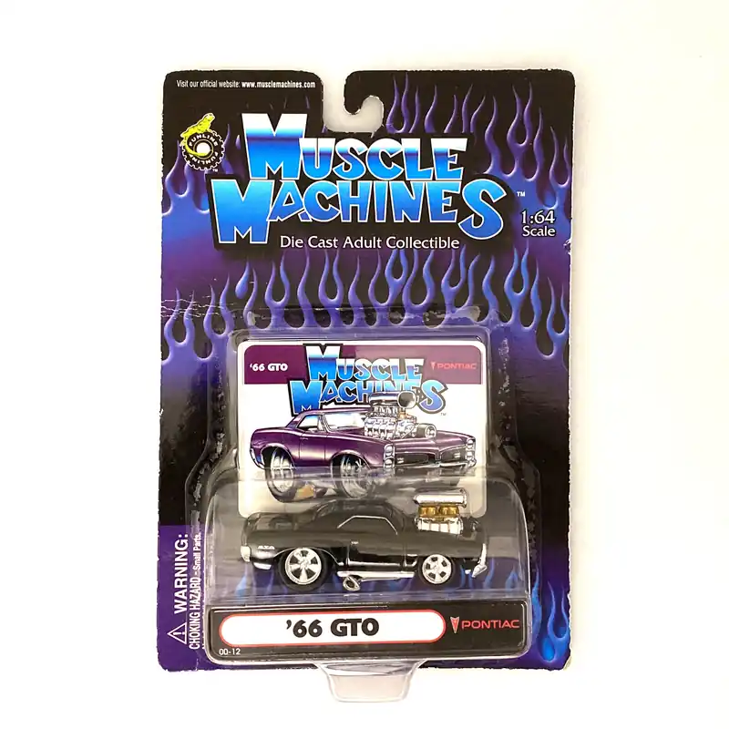 Muscle Machines GTO Diecast Car – Pristine 1:64 Scale Collectible for Car Enthusiasts – Vintage Black Model - Funline Merchandise Co