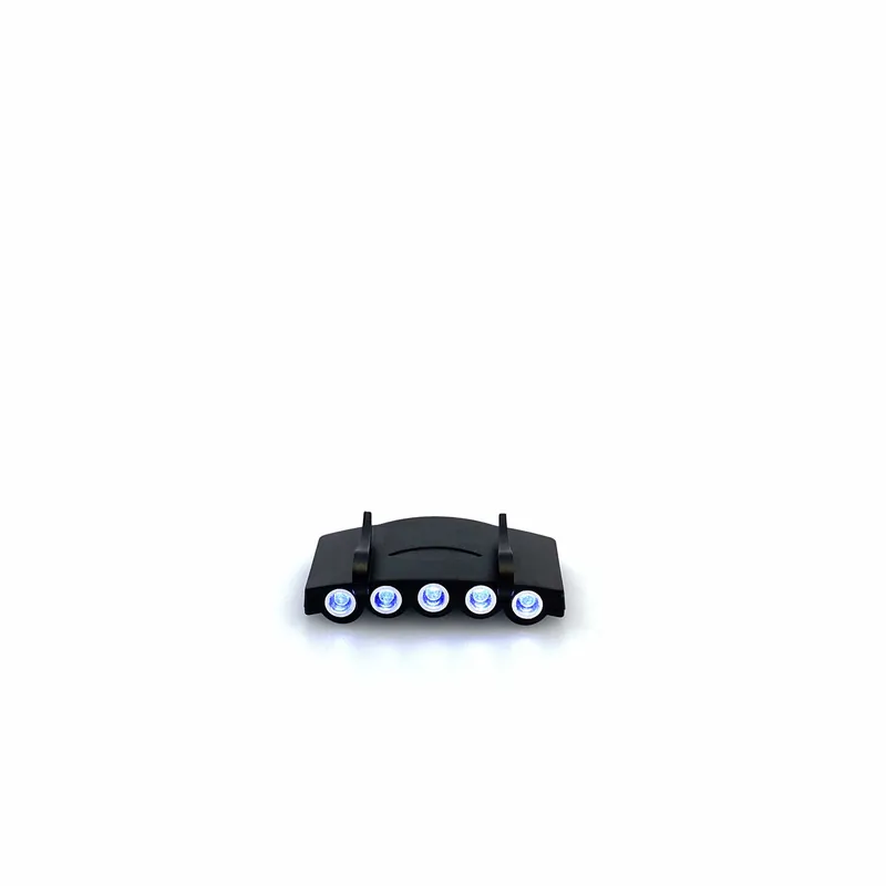Visor Led Light 5 Led Lights 2 Clamps Black Plastic - Unmarked