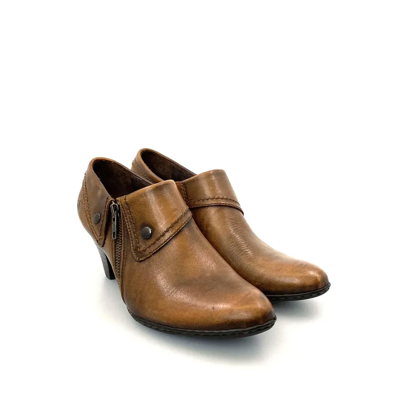 Born Womens "Tanya" Size 7.5M / 38.5 Marrone Brown Leather Ankle Booties