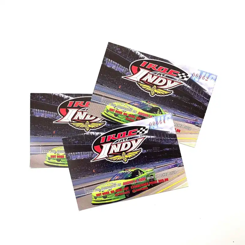 1999 IROC at INDY Indianapolis Motor Speedway Ticket Stubs, Set of - NASCAR