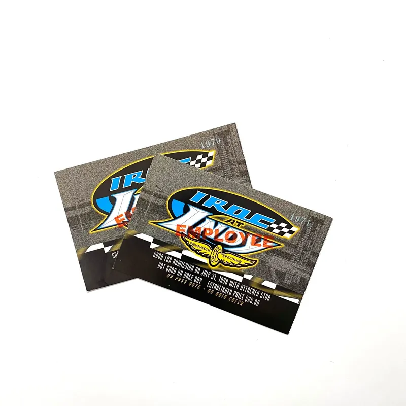 1998 IROC at INDY Indianapolis Motor Speedway EMPLOYEE Ticket Stubs, Set of - NASCAR