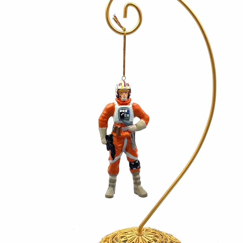 Kurt S. Adler 2006 Star Wars Porcelain Holiday Ornament Pilot Luke Skywalker - Kurt S Adler