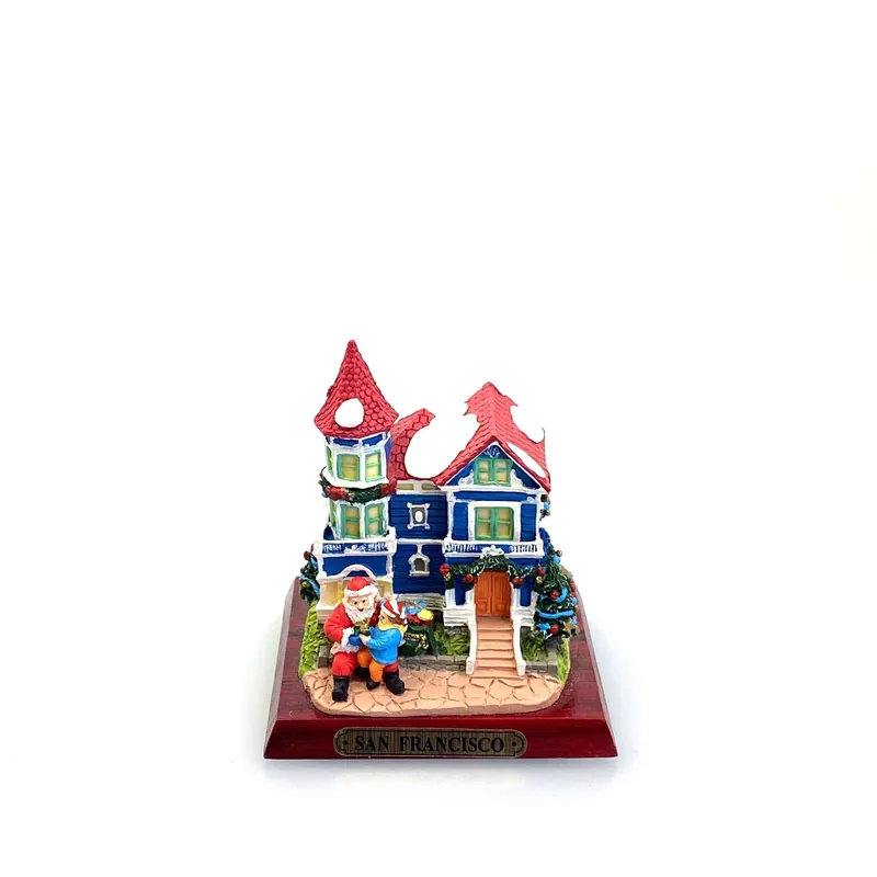 Vintage San Francisco California Santa Travel Souvenir Tabletop Christmas Decoration - Unmarked
