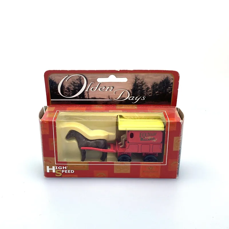 Vintage Olden Days “Equivalent Balance” Horse-Drawn Delivery Wagon | Diecast Toy Vehicle