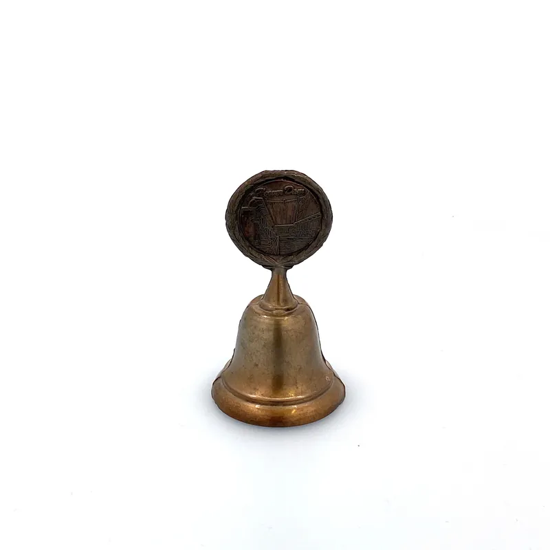 Vintage Hand Bell Travel Tourism Collectible Gold - Hoover Dam