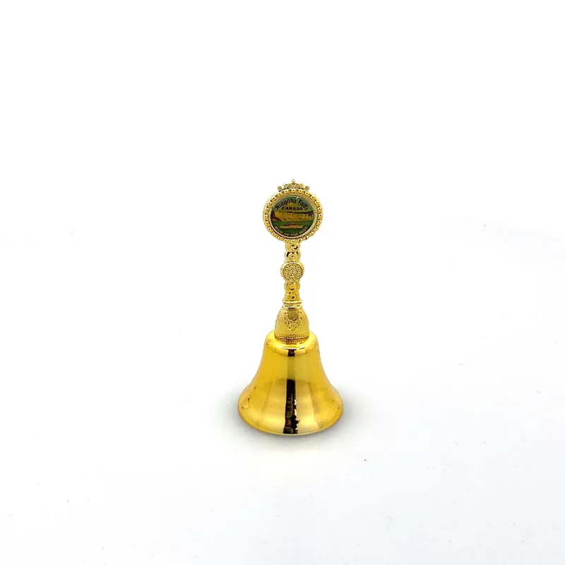Vintage Hand Bell Travel Tourism Collectible Gold - Niagara Falls