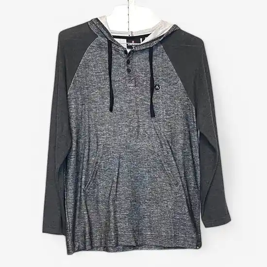 Airwalk Men's Grey Pullover Sweatshirt - Long Sleeve, Size S, New with Tags