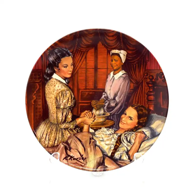 “Melanie Gives Birth” MGM Gone With The Wind 1983 Collectors Plate by Raymond Kursar - Knowles