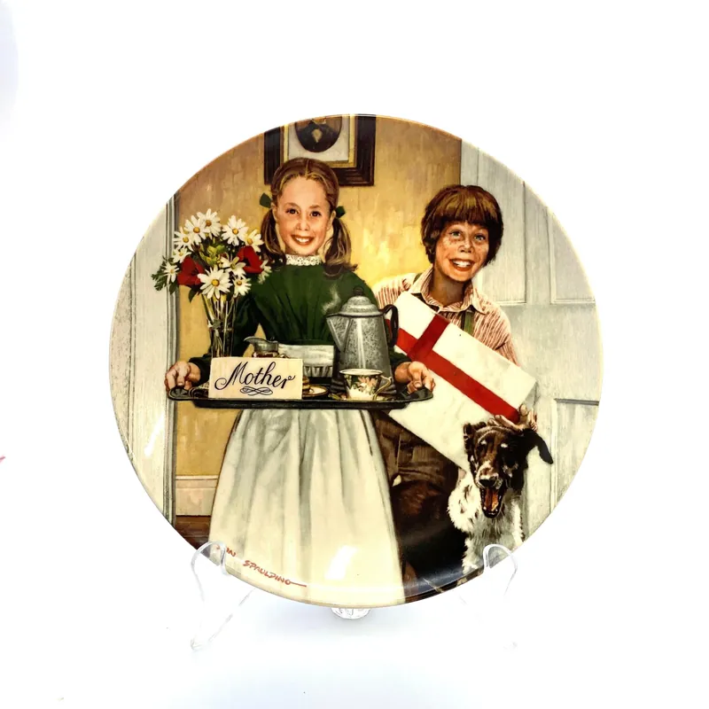 Vintage Knowles “Mothers Day” RARE Don Spaulding Collector Plate 1983 - Edwin M. Knowles