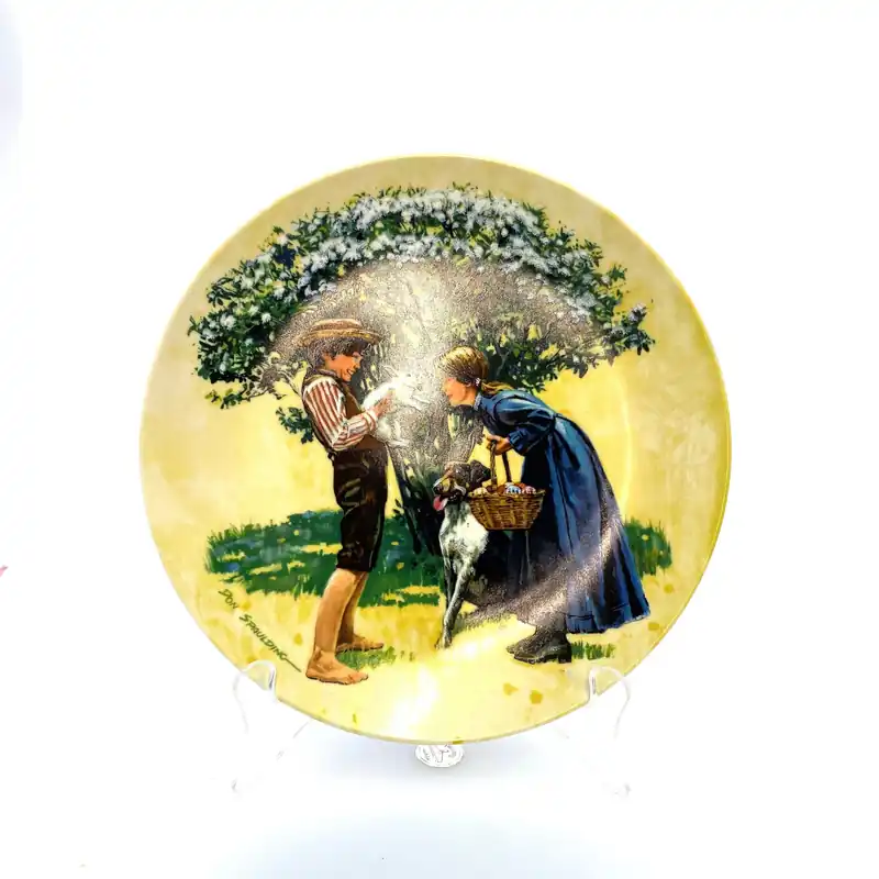 Vintage Knowles “Easter” RARE Don Spaulding Collector Plate 1980 - Edwin M. Knowles
