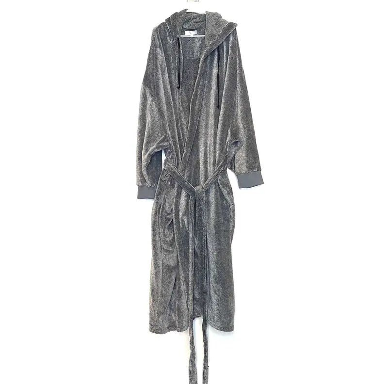 Alexander Del Rossa Mens Size 7X/8X Gray Robe NEW