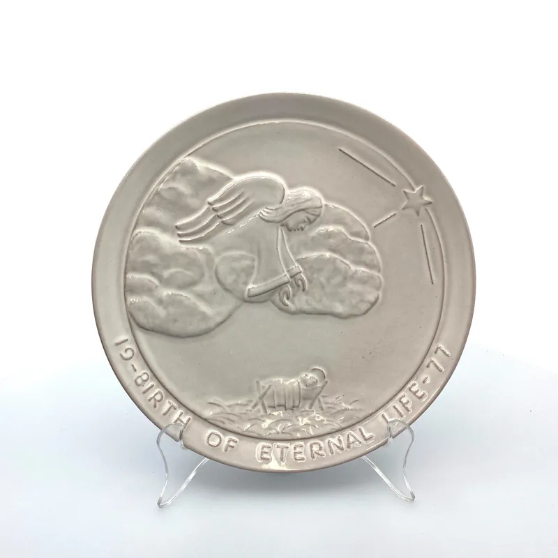 Vintage “Birth of Eternal Life” 1977 Frankoma 7” Souvenir Plate by John Frank