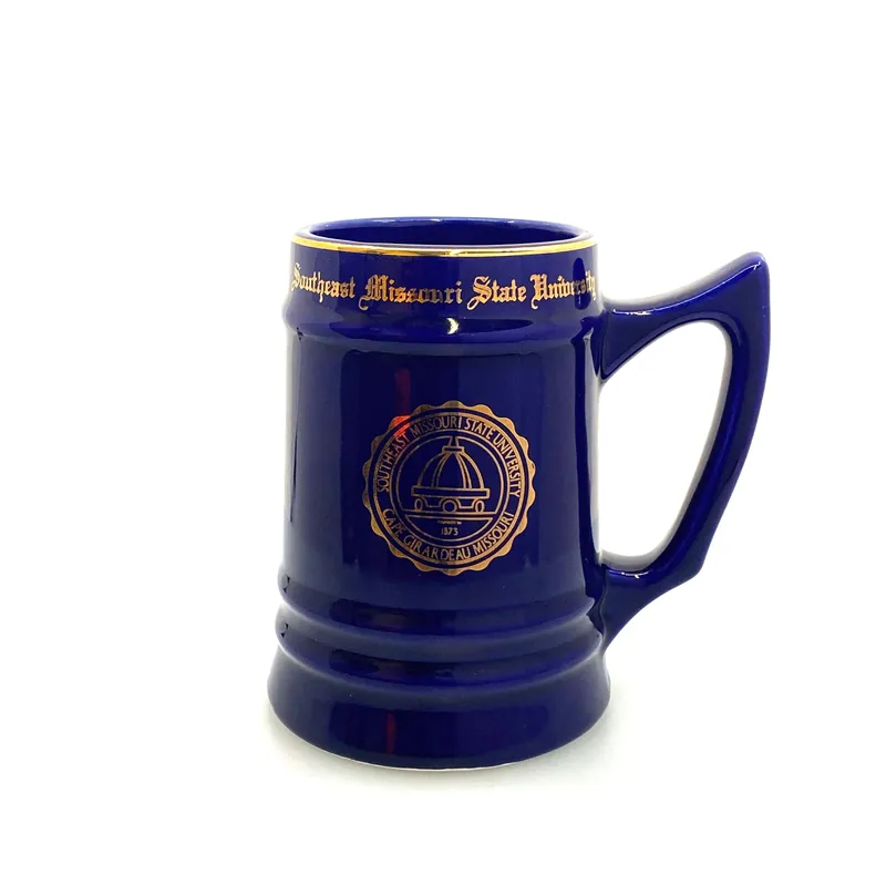 Southeast Missouri State University Gold Blue Ceramic Coffee Cup Stein 20oz - WC Bunting Co.