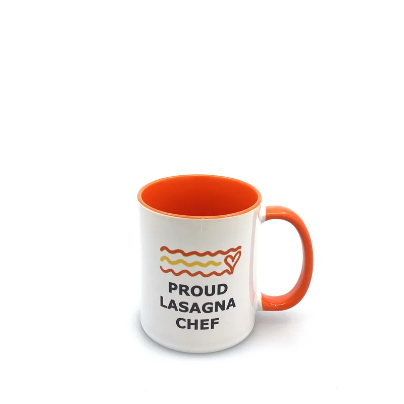 Lasagna Love Chef Charity Volunteer Exclusive Coffee Cup White Orange 12 Fl Oz - Unmarked