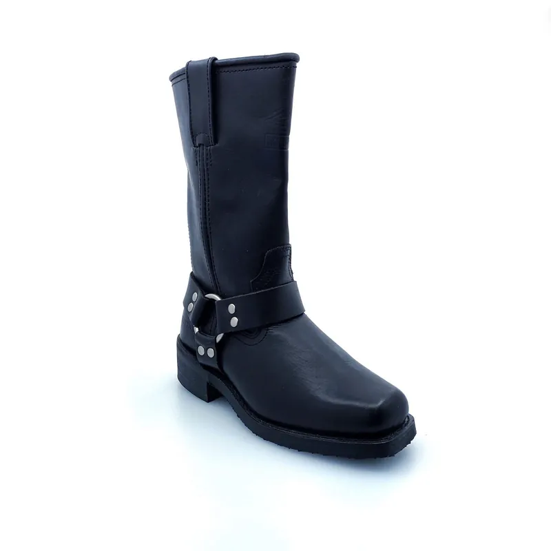 Ad Tec Womens Size 6½M (Right Only) Harness Motorcycle Boot 12" Black Heavy Duty Leather 2442 NEW - AdTec