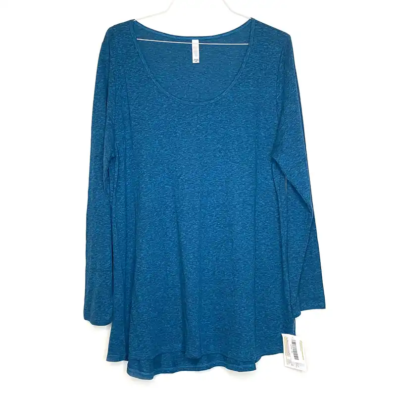 LuLaRoe | Oatmeal Lynnae Top | Color: Emerald Green | Size: 3XL | L/s | NWT