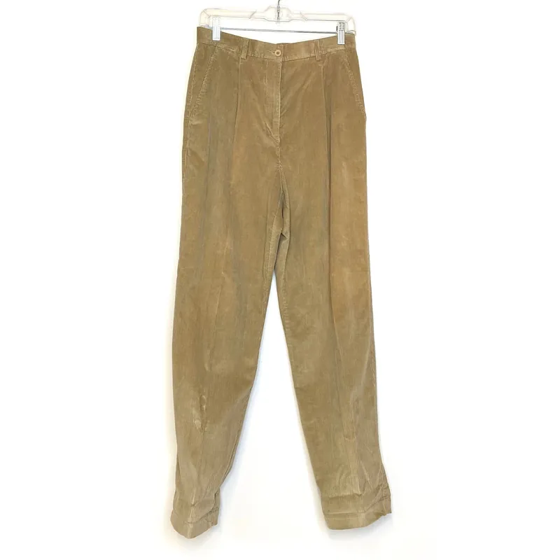 Liz Claiborne LizSport Womens Size 10 Beige Corduroy Pants NWT