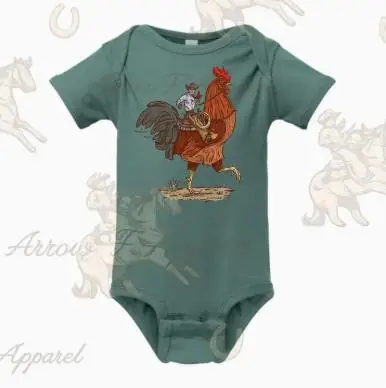 Arrow F Apparel® Infant Cody Coffee Rooster Onesie - Kids