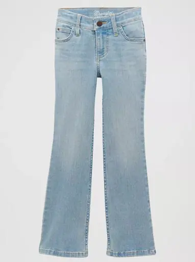 Wrangler® Girls' Bespoke Light Wash Boot Cut Jeans in Harmony - Brands