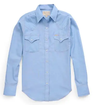 Ely Cattleman® Ladies' L/S Chambray Granddaddy Snap Shirt