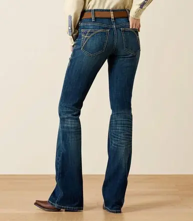 SALE Ariat® Ladies' MR Fiona Dark Boot Cut Jeans - Sale Barn